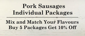 Pork Sausages - Individual Packages