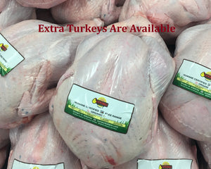 We Have Extra Whole Turkeys Available!