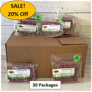 Bulk Box Regular Ground Beef - 30 pkg