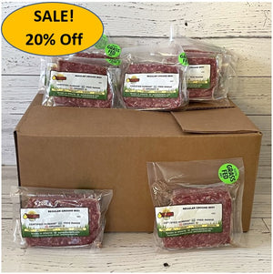 Bulk Box Regular Ground Beef - 40 pkg  Now 20% Off