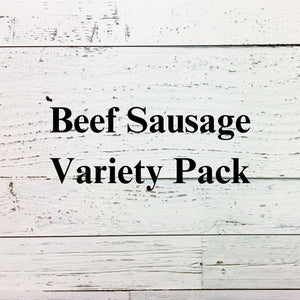 Beef Sausage Variety Pack - 6 pkg