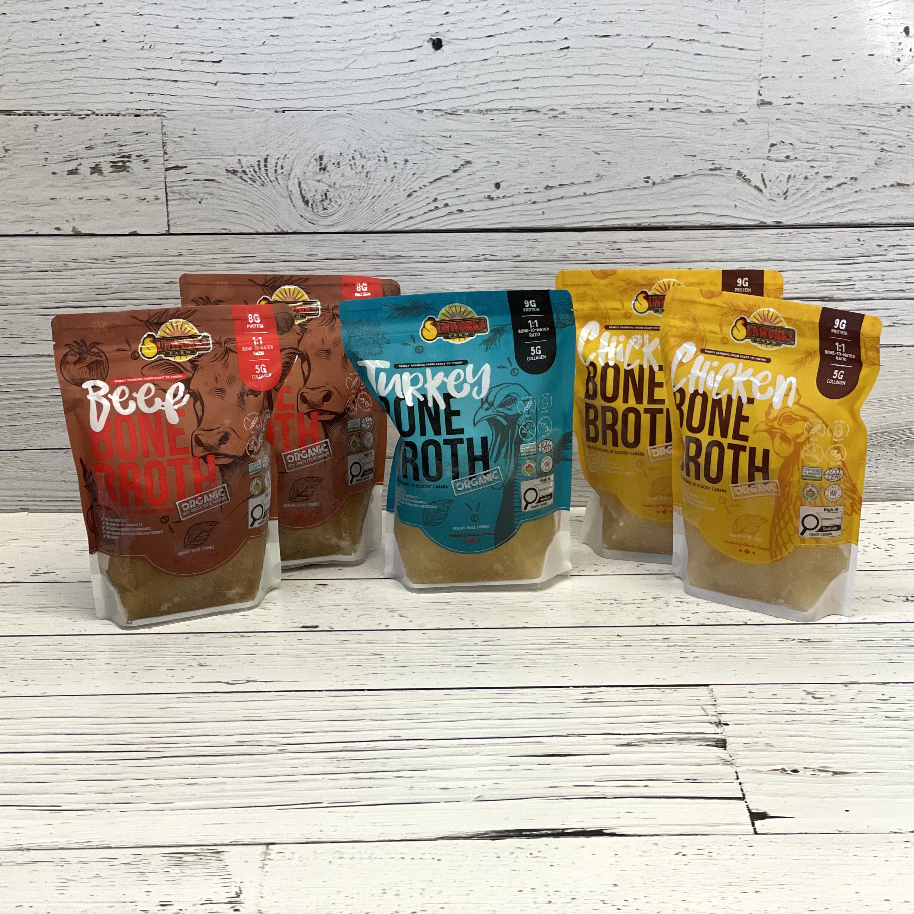 Bone Broth Variety Pack - 5 pkg – Sunworks Farm