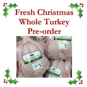 Fresh Christmas Whole Turkey Deposit.