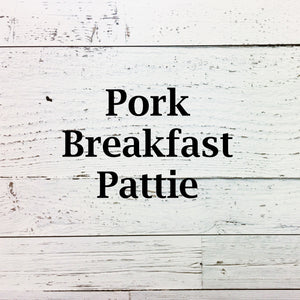Pork Breakfast Pattie- 5 pkg