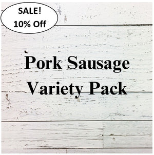 Pork Sausage Variety Pack - 8 pkg