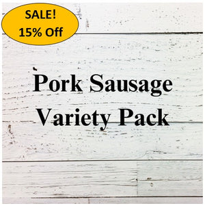 Pork Sausage Variety Pack - 6 pkg