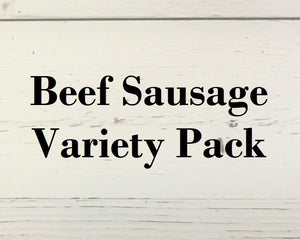 Beef Sausage Variety Pack 6 packages