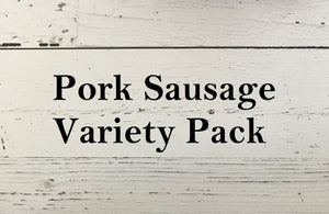 Pork Sausage Variety Pack 10 packages
