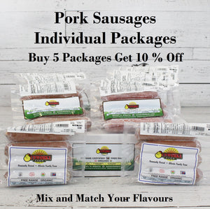 Pork Sausages - Individual Packages - Mix and Match Your Flavours