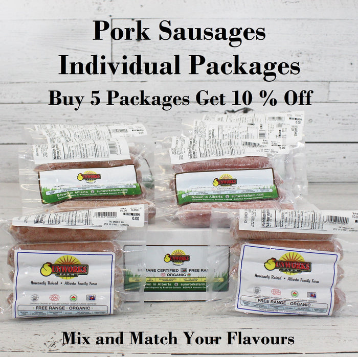 Pork Sausages - Individual Packages - Mix and Match Your Flavours